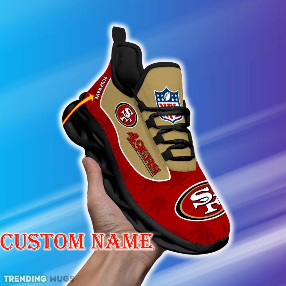 Custom Name San Francisco 49ers Weed Max Soul Shoes Embody Gift Fans Running Sneakers New Shoes - San Francisco 49ers Personalized Weed Limited Edition Max Soul Shoes_1 Custom Name San Francisco 49ers Weed Max Soul Shoes Embody Gift Fans Running Sneakers New Shoes - San Francisco 49ers Personalized Weed Limited Edition Max Soul Shoes_1