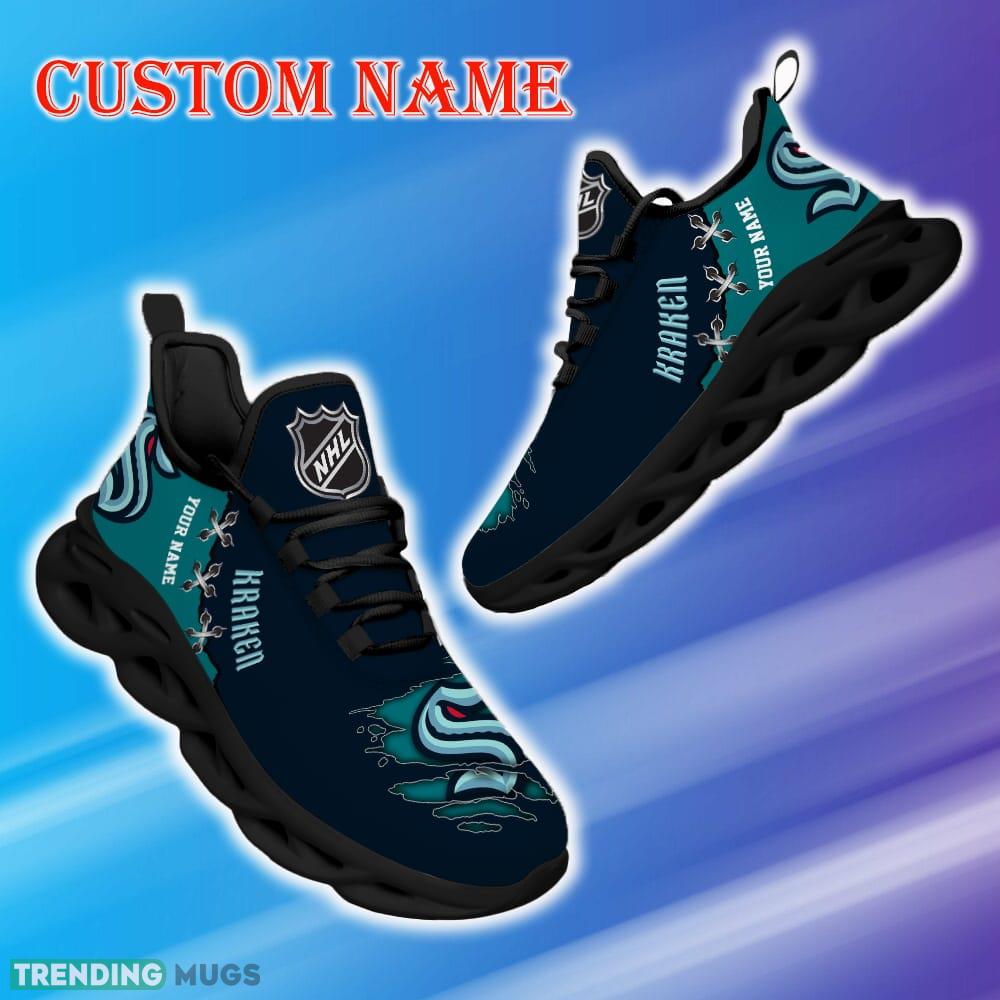 Custom Name Seattle Kraken NHL New Luxury Max Soul Shoes Evoke Gift Fans Running Sneakers New Shoes Max Soul Custom Name Seattle Kraken NHL New Luxury Max Soul Shoes Evoke Gift Fans Running Sneakers New Shoes Max Soul