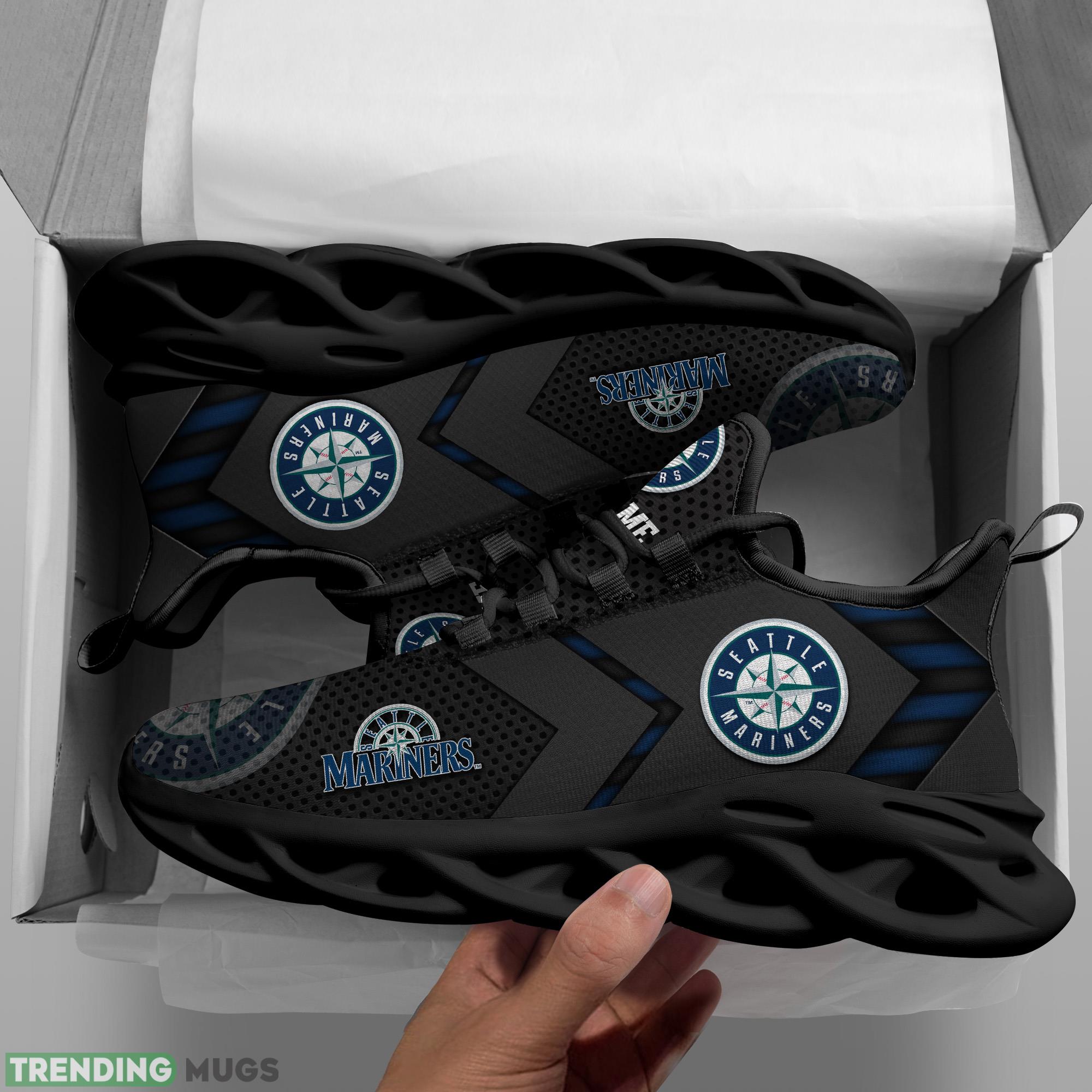 Custom Name Seattle Mariners MLB Max Soul Shoes Energize Gift Fans Running Sneakers New Shoes Max Soul Custom Name Seattle Mariners MLB Max Soul Shoes Energize Gift Fans Running Sneakers New Shoes Max Soul