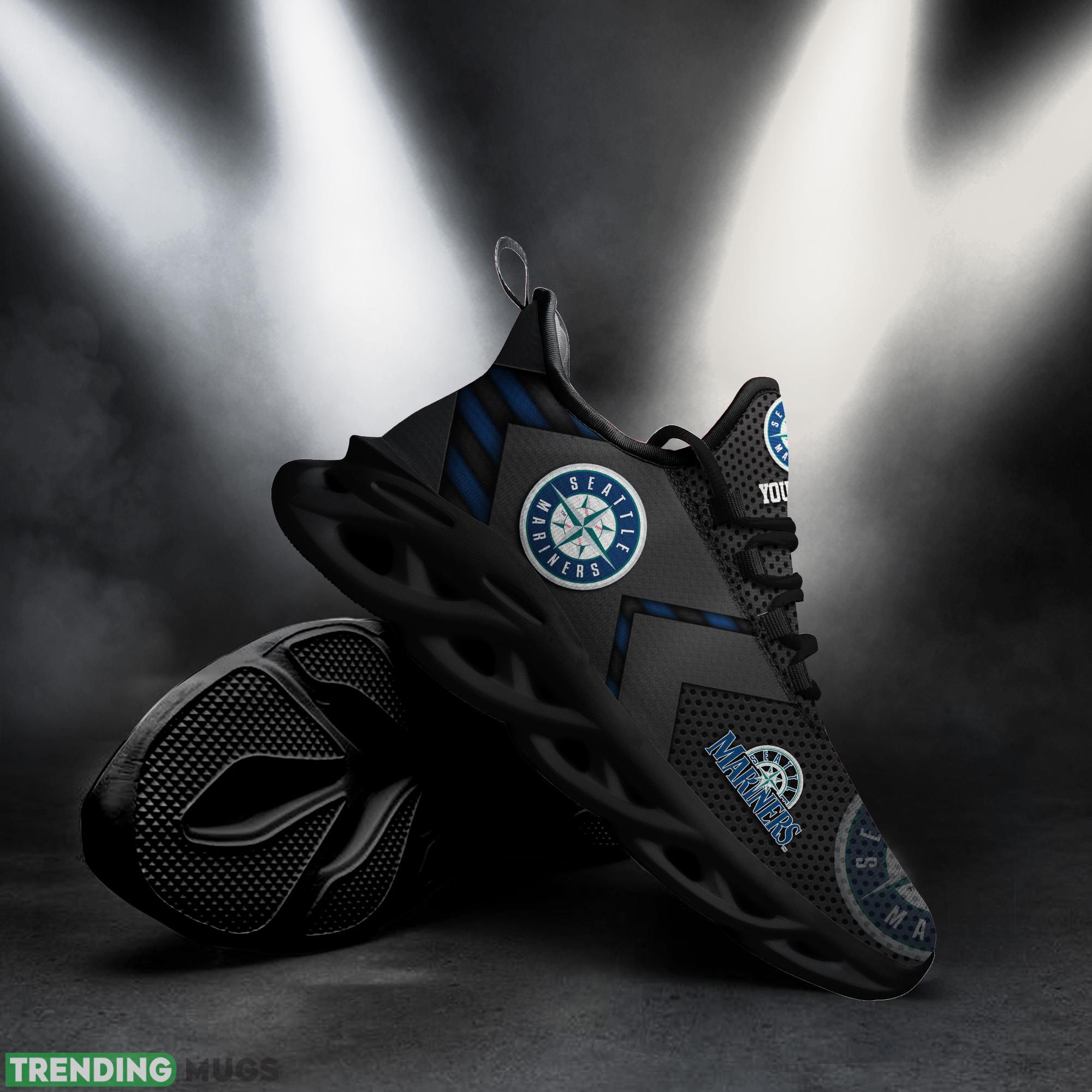 Custom Name Seattle Mariners MLB Max Soul Shoes Energize Gift Fans Running Sneakers New Shoes Max Soul Custom Name Seattle Mariners MLB Max Soul Shoes Energize Gift Fans Running Sneakers New Shoes Max Soul