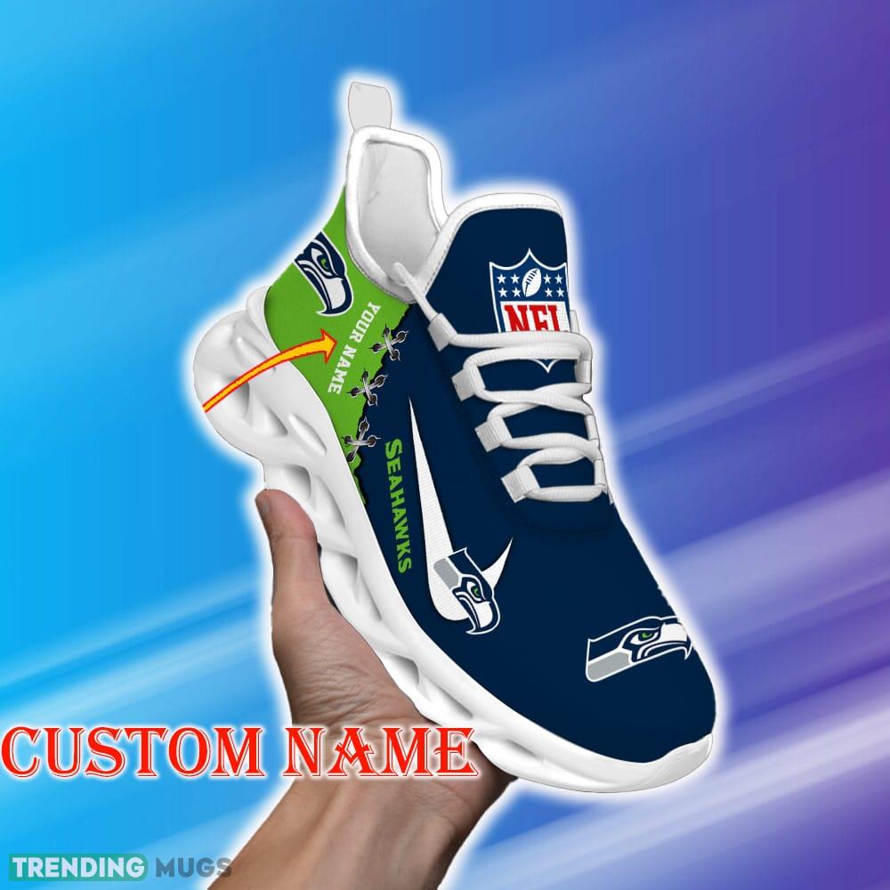 Custom Name Seattle seahawks NFL Max Soul Shoes Artistry Gift Fans Running Sneakers New Shoes Max Soul Custom Name Seattle seahawks NFL Max Soul Shoes Artistry Gift Fans Running Sneakers New Shoes Max Soul