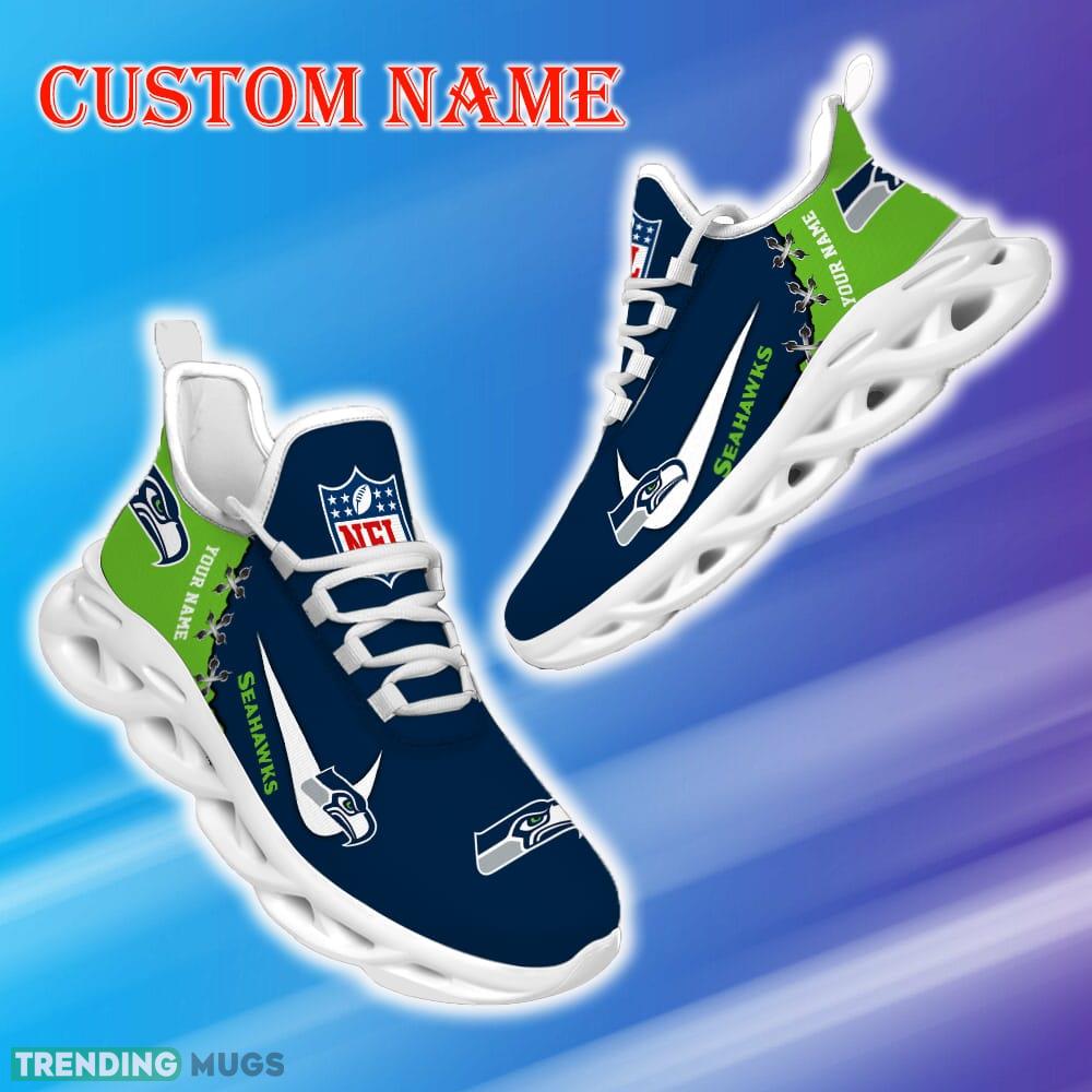 Custom Name Seattle seahawks NFL Max Soul Shoes Artistry Gift Fans Running Sneakers New Shoes Max Soul Custom Name Seattle seahawks NFL Max Soul Shoes Artistry Gift Fans Running Sneakers New Shoes Max Soul