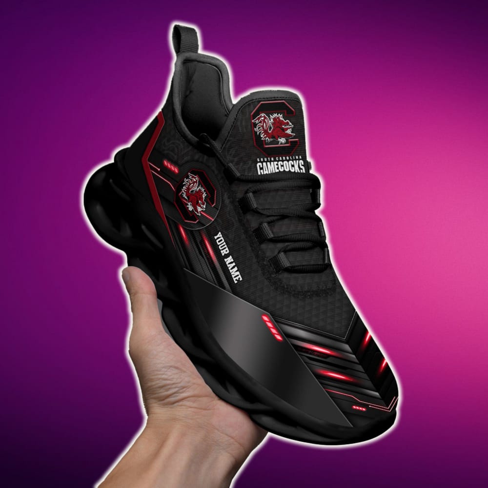 Custom Name South Carolina Gamecocks Team Black Envision Sports Sneakers Ideas For Men And Women Gift Max Soul Shoes Max Soul Custom Name South Carolina Gamecocks Team Black Envision Sports Sneakers Ideas For Men And Women Gift Max Soul Shoes Max Soul