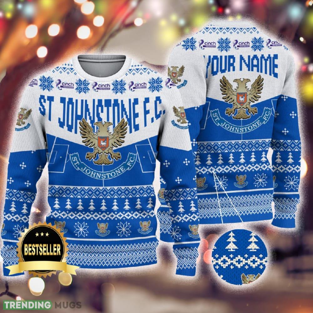 Custom Name St Johnstone FC Ugly Christmas Sweater New Logo Gift For Men And Women Fans - Custom Name St Johnstone FC Ugly Christmas Sweater New Logo Gift For Men And Women Fans Custom Name St Johnstone FC Ugly Christmas Sweater New Logo Gift For Men And Women Fans - Custom Name St Johnstone FC Ugly Christmas Sweater New Logo Gift For Men And Women Fans