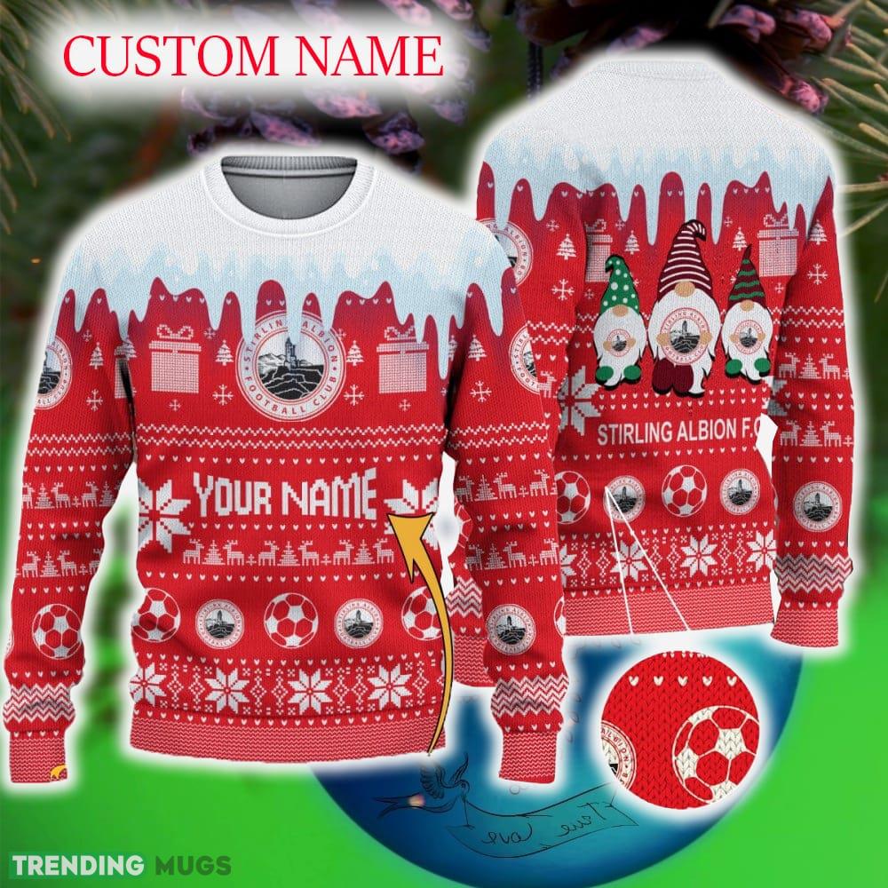 Custom Name Stirling Albion FC Ugly Christmas 3D Sweater Gift For Men And Women - Custom Name Stirling Albion FC Ugly Christmas 3D Sweater Gift For Men And Women Custom Name Stirling Albion FC Ugly Christmas 3D Sweater Gift For Men And Women - Custom Name Stirling Albion FC Ugly Christmas 3D Sweater Gift For Men And Women