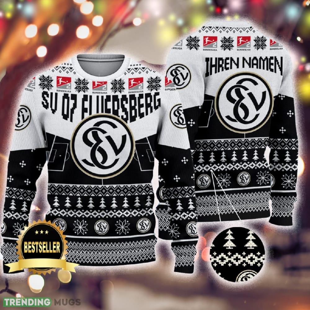 Custom Name SV 07 Elversberg Ugly Christmas Sweater New Logo Gift For Men And Women Fans - Custom Name SV 07 Elversberg Ugly Christmas Sweater New Logo Gift For Men And Women Fans Custom Name SV 07 Elversberg Ugly Christmas Sweater New Logo Gift For Men And Women Fans - Custom Name SV 07 Elversberg Ugly Christmas Sweater New Logo Gift For Men And Women Fans
