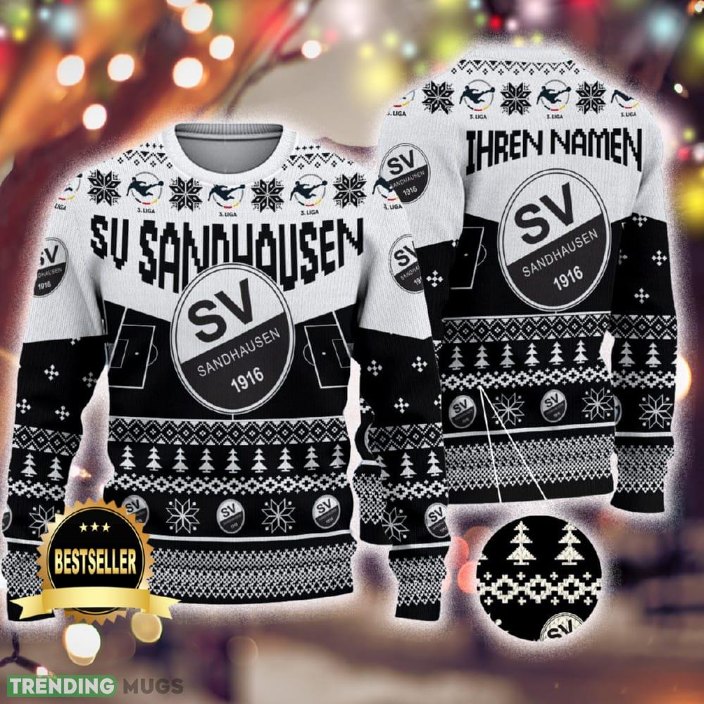Custom Name SV Sandhausen Ugly Christmas Sweater New Logo Gift For Men And Women Fans - Custom Name SV Sandhausen Ugly Christmas Sweater New Logo Gift For Men And Women Fans Custom Name SV Sandhausen Ugly Christmas Sweater New Logo Gift For Men And Women Fans - Custom Name SV Sandhausen Ugly Christmas Sweater New Logo Gift For Men And Women Fans