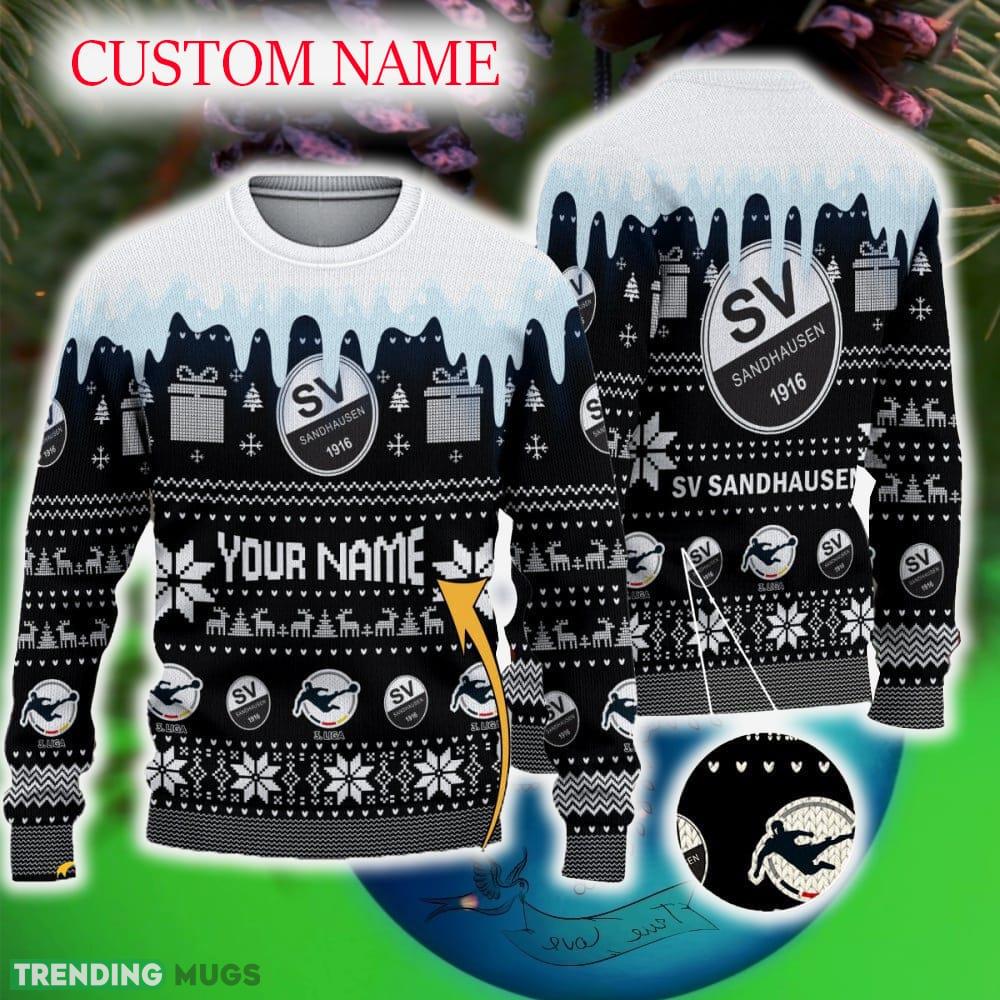 Custom Name SV Sandhausen Ugly Xmas Sweater Gift For Fans - Custom Name SV Sandhausen Ugly Xmas Sweater Gift For Fans Custom Name SV Sandhausen Ugly Xmas Sweater Gift For Fans - Custom Name SV Sandhausen Ugly Xmas Sweater Gift For Fans