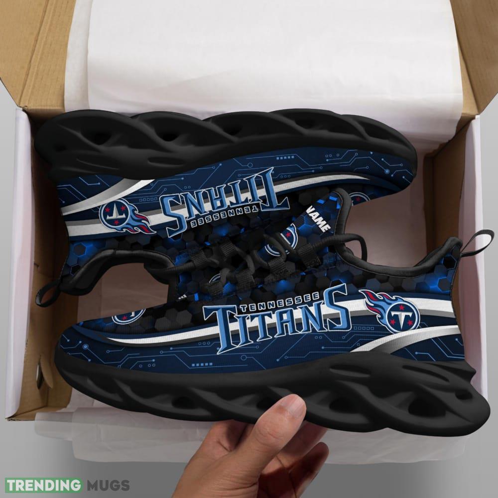Custom Name Tennessee Titans NFL Football Team Sports Running Shoes New Design For Fans Gift Max Soul Sneakers Max Soul Custom Name Tennessee Titans NFL Football Team Sports Running Shoes New Design For Fans Gift Max Soul Sneakers Max Soul