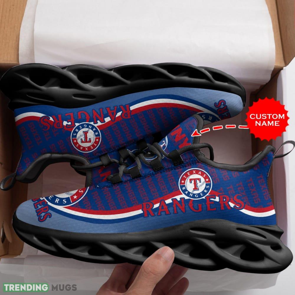 Custom Name Texas Rangers Custom Max Soul Sneakers For Men Women Max Soul Custom Name Texas Rangers Custom Max Soul Sneakers For Men Women Max Soul