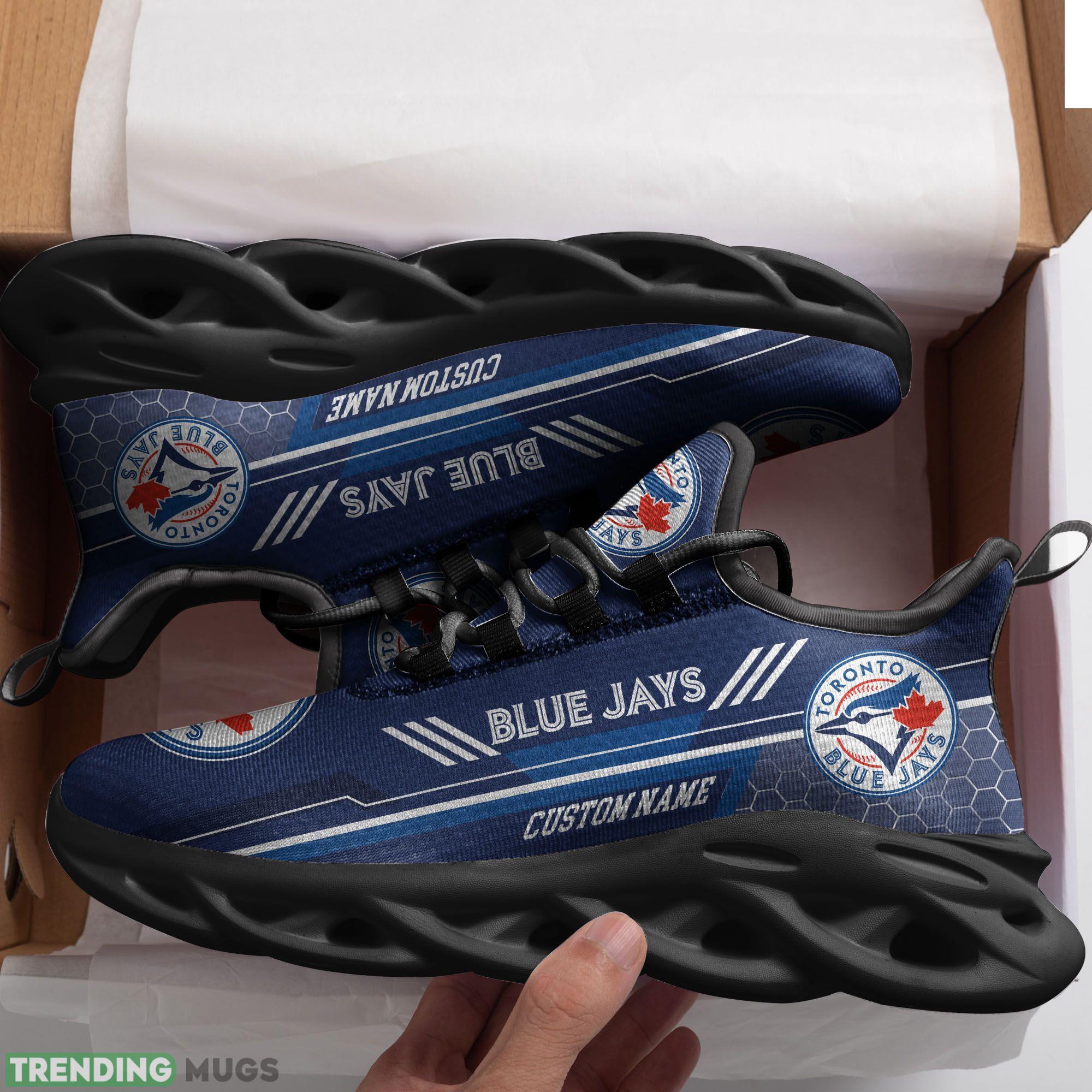 Custom Name Toronto Blue Jays Custom Max Soul Sneakers For Men Women Football Fan Football Fan Max Soul Custom Name Toronto Blue Jays Custom Max Soul Sneakers For Men Women Football Fan Football Fan Max Soul