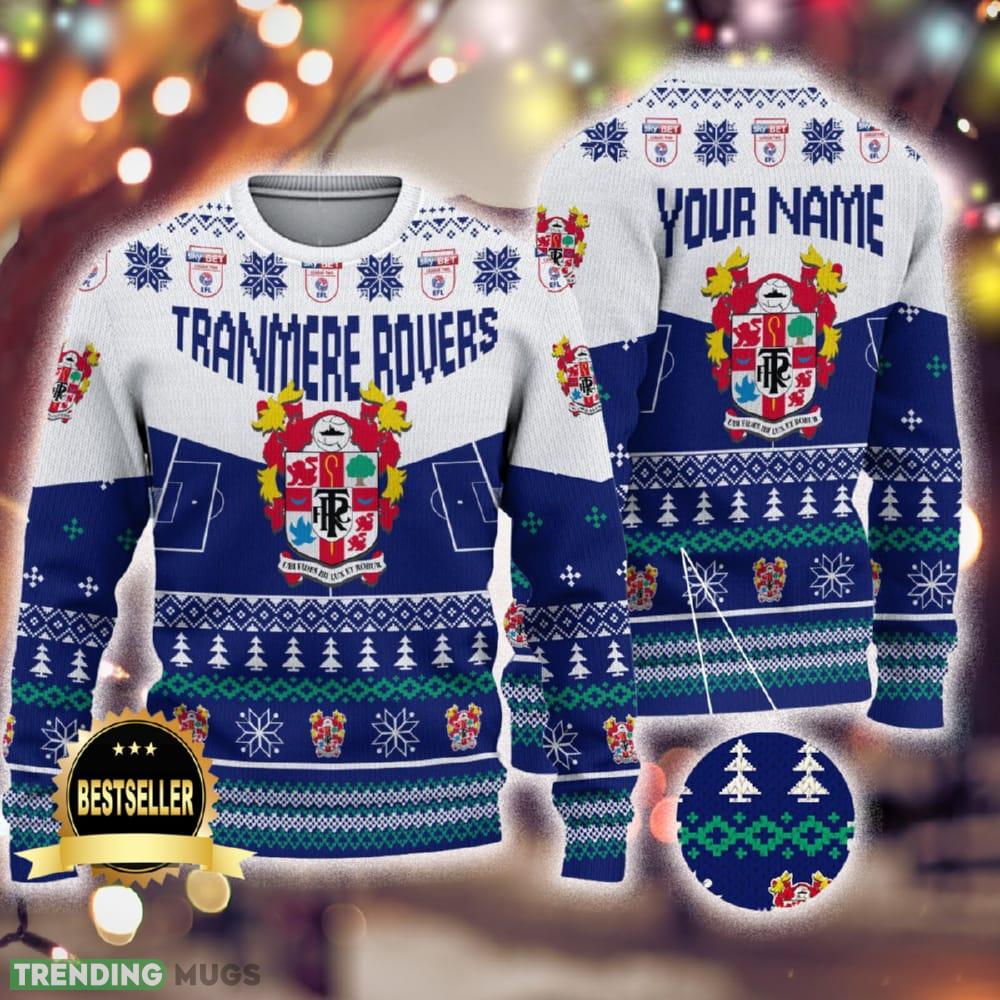 Custom Name Tranmere Rovers Ugly Christmas Sweater New Logo Gift For Men And Women Fans - Custom Name Tranmere Rovers Ugly Christmas Sweater New Logo Gift For Men And Women Fans Custom Name Tranmere Rovers Ugly Christmas Sweater New Logo Gift For Men And Women Fans - Custom Name Tranmere Rovers Ugly Christmas Sweater New Logo Gift For Men And Women Fans
