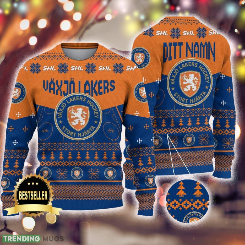Custom Name Vaxjo Lakers Ugly Christmas Sweater New Logo Gift For Men And Women Fans - Custom Name Vaxjo Lakers Ugly Christmas Sweater New Logo Gift For Men And Women Fans Custom Name Vaxjo Lakers Ugly Christmas Sweater New Logo Gift For Men And Women Fans - Custom Name Vaxjo Lakers Ugly Christmas Sweater New Logo Gift For Men And Women Fans