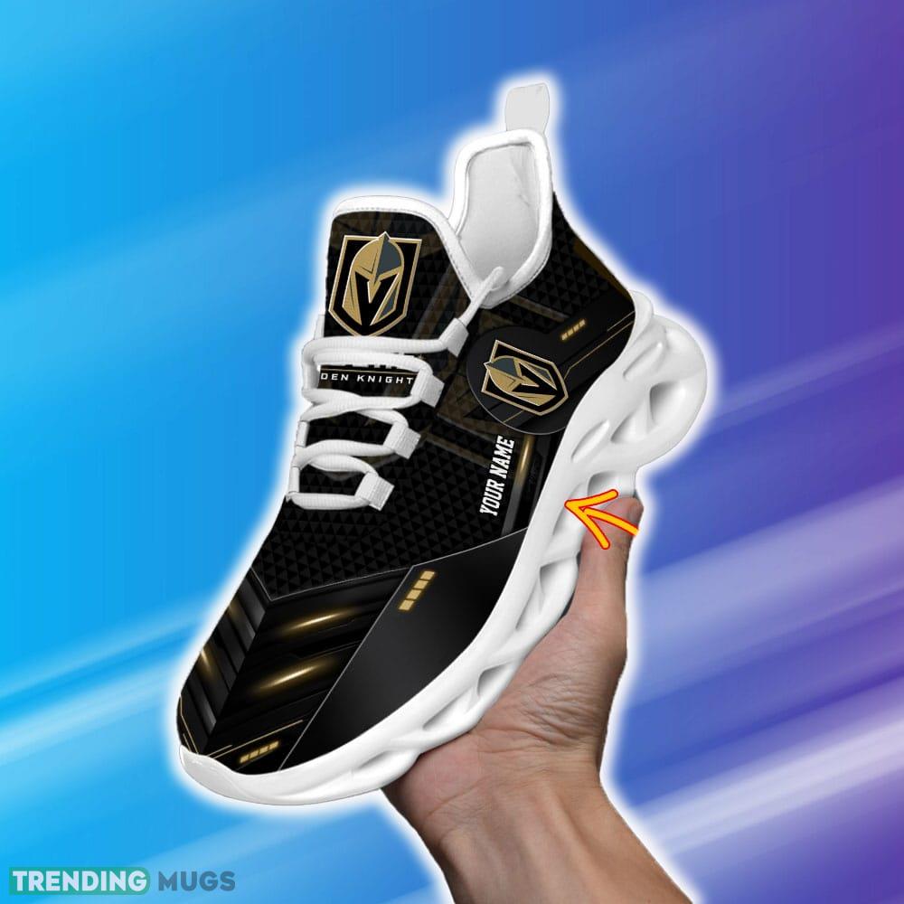 Custom Name Vegas Golden Knights NHL Sport Black Max Soul Shoes Versatile Gift Fans Running Sneakers New Shoes Max Soul Custom Name Vegas Golden Knights NHL Sport Black Max Soul Shoes Versatile Gift Fans Running Sneakers New Shoes Max Soul
