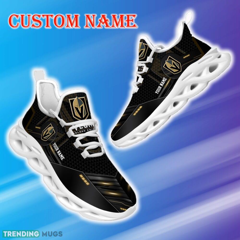 Custom Name Vegas Golden Knights NHL Sport Black Max Soul Shoes Versatile Gift Fans Running Sneakers New Shoes Max Soul Custom Name Vegas Golden Knights NHL Sport Black Max Soul Shoes Versatile Gift Fans Running Sneakers New Shoes Max Soul