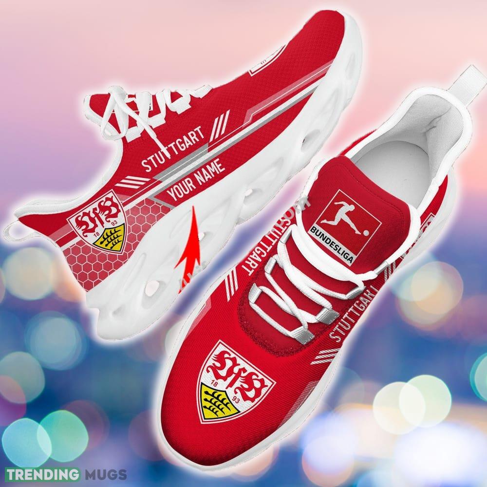 Custom Name VfB Stuttgart Sports Running Shoes New Design For Fans Gift Max Soul Sneakers Max Soul Custom Name VfB Stuttgart Sports Running Shoes New Design For Fans Gift Max Soul Sneakers Max Soul