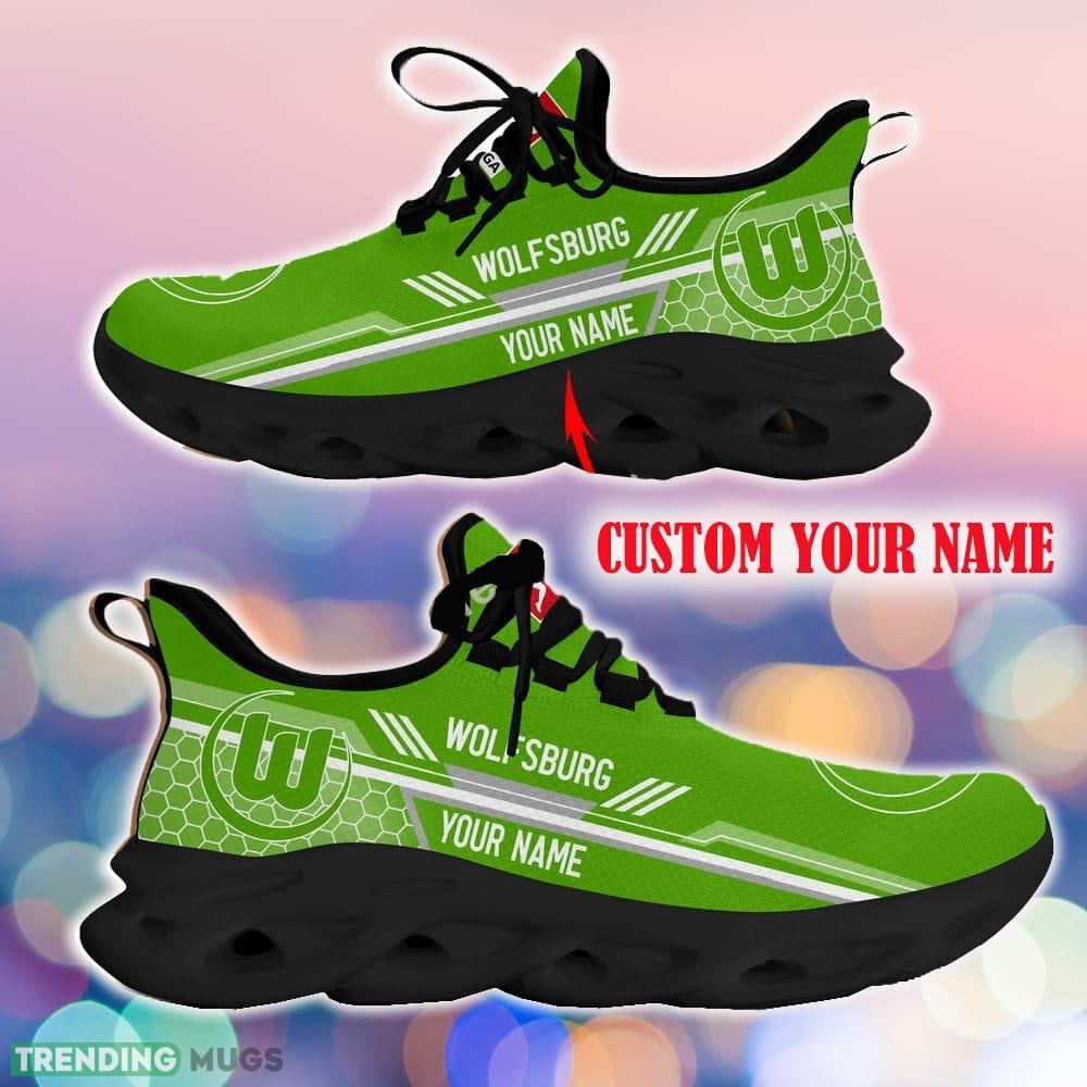 Custom Name VfL Wolfsburg Sports Running Shoes New Design For Fans Gift Max Soul Sneakers - VfL Wolfsburg Max Soul Shoes_1 Custom Name VfL Wolfsburg Sports Running Shoes New Design For Fans Gift Max Soul Sneakers - VfL Wolfsburg Max Soul Shoes_1