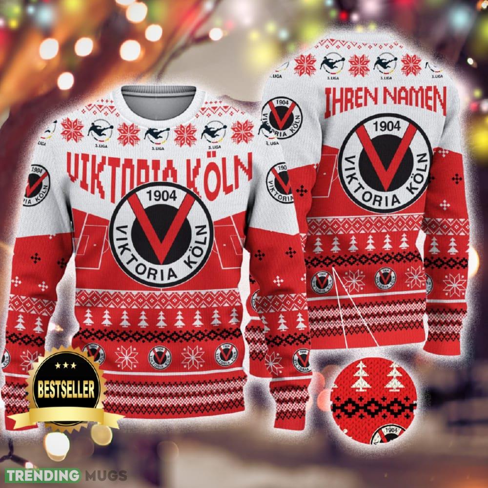 Custom Name Viktoria Köln Ugly Christmas Sweater New Logo Gift For Men And Women Fans - Custom Name Viktoria Köln Ugly Christmas Sweater New Logo Gift For Men And Women Fans Custom Name Viktoria Köln Ugly Christmas Sweater New Logo Gift For Men And Women Fans - Custom Name Viktoria Köln Ugly Christmas Sweater New Logo Gift For Men And Women Fans