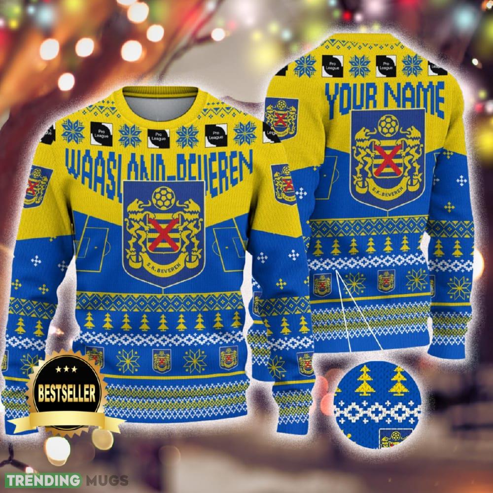 Custom Name Waasland-Beveren Ugly Christmas Sweater New Logo Gift For Men And Women Fans - Custom Name Waasland-Beveren Ugly Christmas Sweater New Logo Gift For Men And Women Fans Custom Name Waasland-Beveren Ugly Christmas Sweater New Logo Gift For Men And Women Fans - Custom Name Waasland-Beveren Ugly Christmas Sweater New Logo Gift For Men And Women Fans
