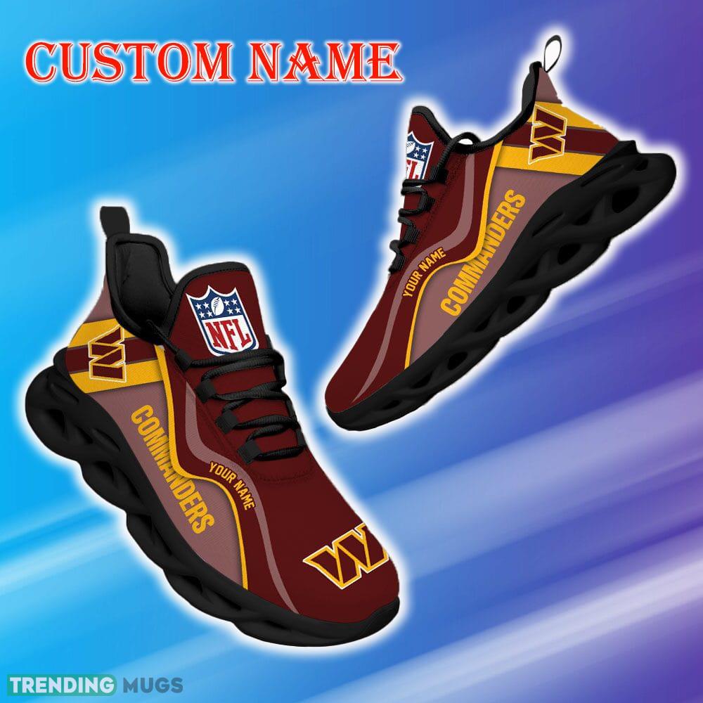 Custom Name Washington Commanders NFL Unique Max Soul Shoes Athletic Gift Fans Running Sneakers New Shoes Max Soul Custom Name Washington Commanders NFL Unique Max Soul Shoes Athletic Gift Fans Running Sneakers New Shoes Max Soul