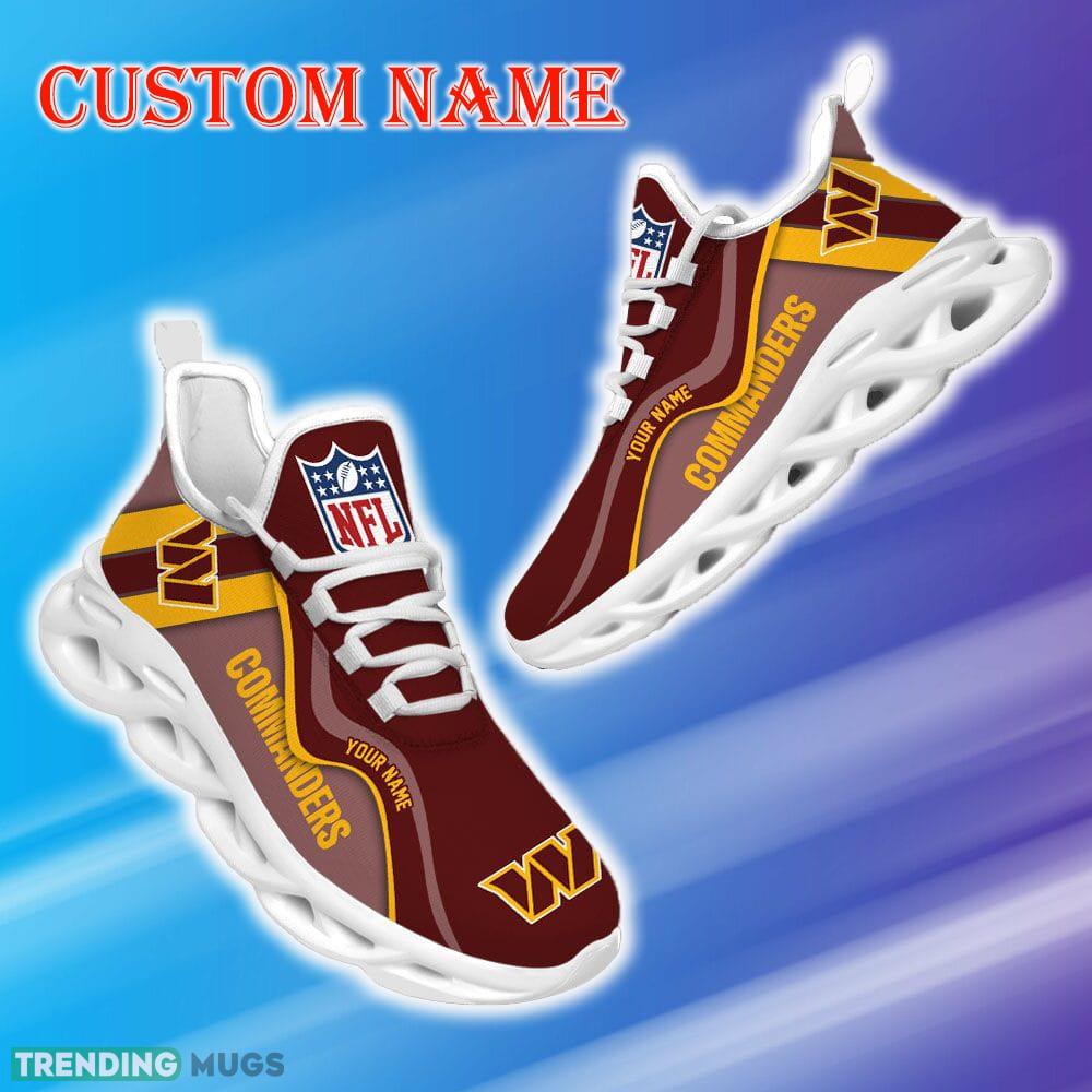 Custom Name Washington Commanders NFL Unique Max Soul Shoes Athletic Gift Fans Running Sneakers New Shoes Max Soul Custom Name Washington Commanders NFL Unique Max Soul Shoes Athletic Gift Fans Running Sneakers New Shoes Max Soul