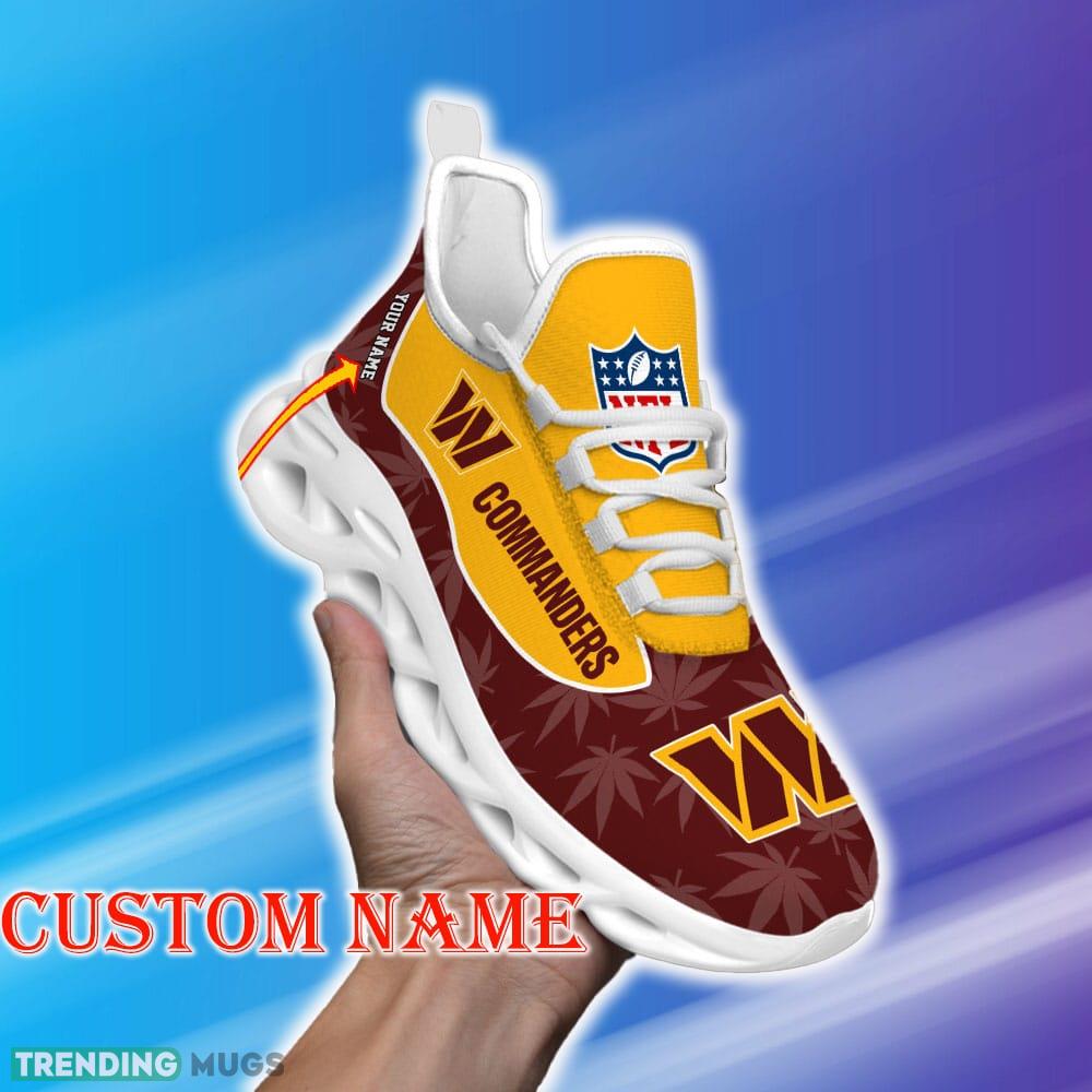 Custom Name Washington Commanders Weed Max Soul Shoes Unique Gift Fans Running Sneakers New Shoes Max Soul Custom Name Washington Commanders Weed Max Soul Shoes Unique Gift Fans Running Sneakers New Shoes Max Soul