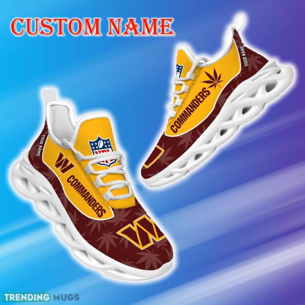 Custom Name Washington Commanders Weed Max Soul Shoes Unique Gift Fans Running Sneakers New Shoes Max Soul Custom Name Washington Commanders Weed Max Soul Shoes Unique Gift Fans Running Sneakers New Shoes Max Soul