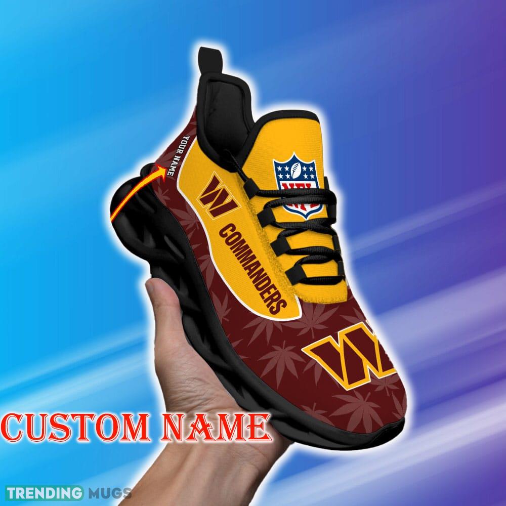 Custom Name Washington Commanders Weed Max Soul Shoes Unique Gift Fans Running Sneakers New Shoes - Washington Commanders Personalized Weed Limited Edition Max Soul Shoes_1 Custom Name Washington Commanders Weed Max Soul Shoes Unique Gift Fans Running Sneakers New Shoes - Washington Commanders Personalized Weed Limited Edition Max Soul Shoes_1