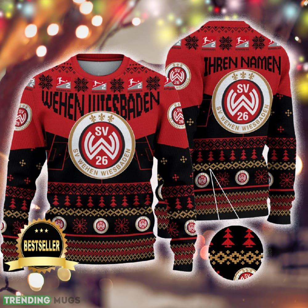 Custom Name Wehen Wiesbaden Ugly Christmas Sweater New Logo Gift For Men And Women Fans - Custom Name Wehen Wiesbaden Ugly Christmas Sweater New Logo Gift For Men And Women Fans Custom Name Wehen Wiesbaden Ugly Christmas Sweater New Logo Gift For Men And Women Fans - Custom Name Wehen Wiesbaden Ugly Christmas Sweater New Logo Gift For Men And Women Fans