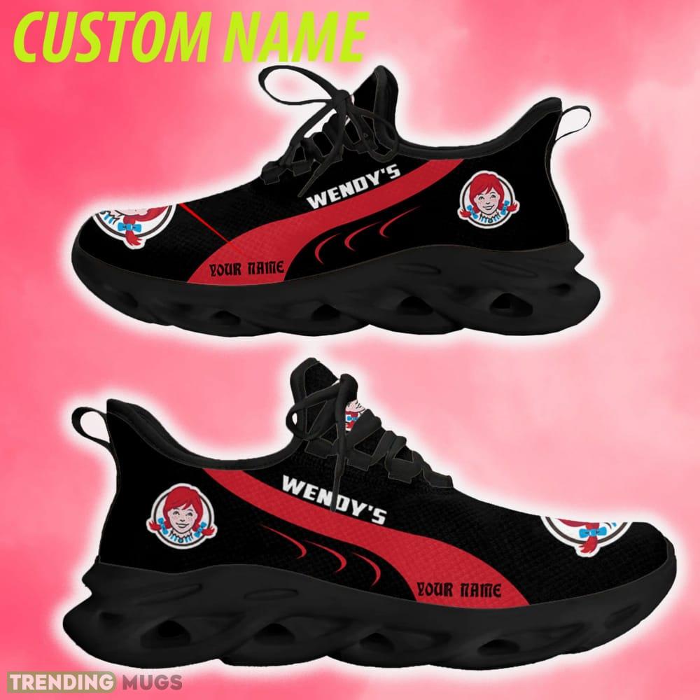 Custom Name wendy's Brands Logo Running Shoes New Design Style 5 Max Soul Sneakers Max Soul Custom Name wendy's Brands Logo Running Shoes New Design Style 5 Max Soul Sneakers Max Soul