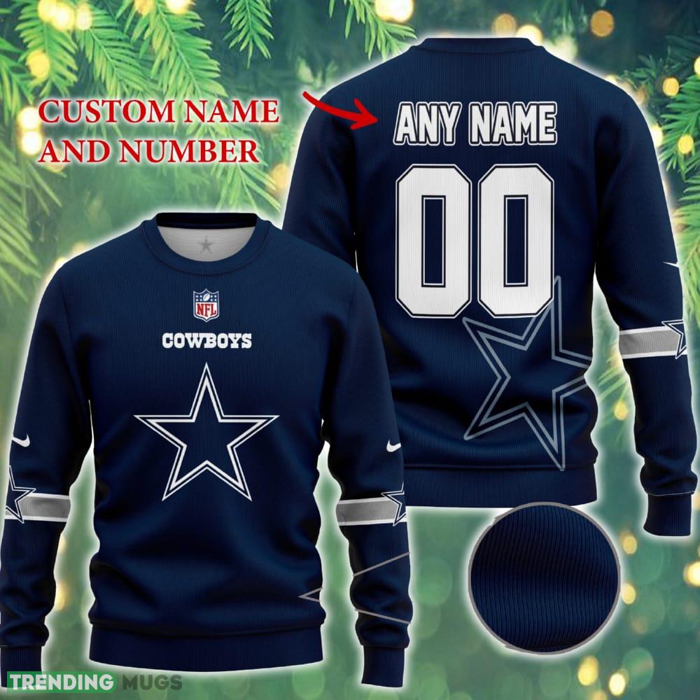 Dallas Cowboys NFL New Ugly Christmas Sweater For Fans Custom Number And Name - Dallas Cowboys NFL New Ugly Christmas Sweater For Fans Custom Number And Name Dallas Cowboys NFL New Ugly Christmas Sweater For Fans Custom Number And Name - Dallas Cowboys NFL New Ugly Christmas Sweater For Fans Custom Number And Name
