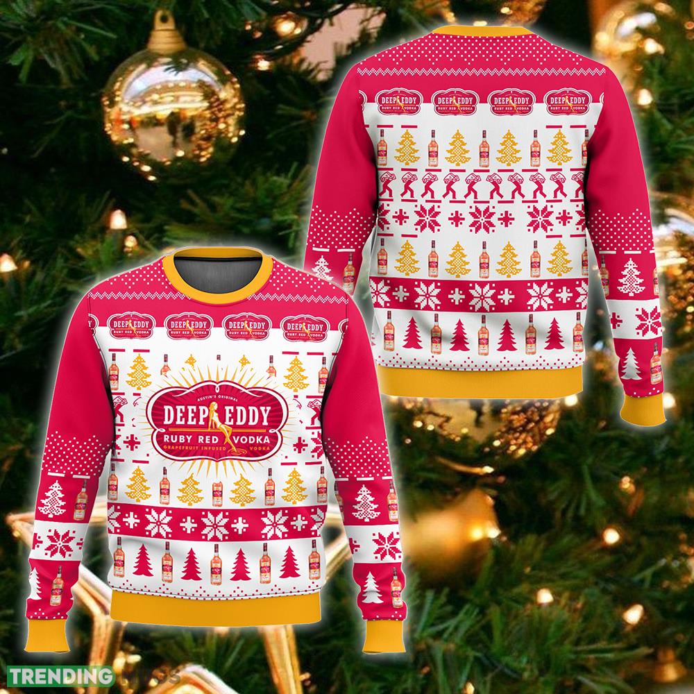 Deep Eddy Ruby Red vodka Ugly Sweater Gift Christmas For Men And Women - Deep Eddy Ruby Red vodka Ugly Sweater_1