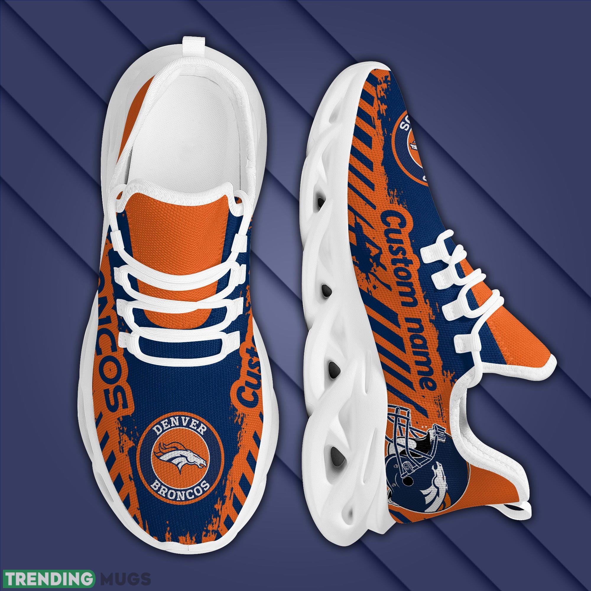 Denver Broncos Americanfootball Team Helmet Custom Name Men And Women Max Soul Sneakers Shoes For Fans Max Soul Denver Broncos Americanfootball Team Helmet Custom Name Men And Women Max Soul Sneakers Shoes For Fans Max Soul