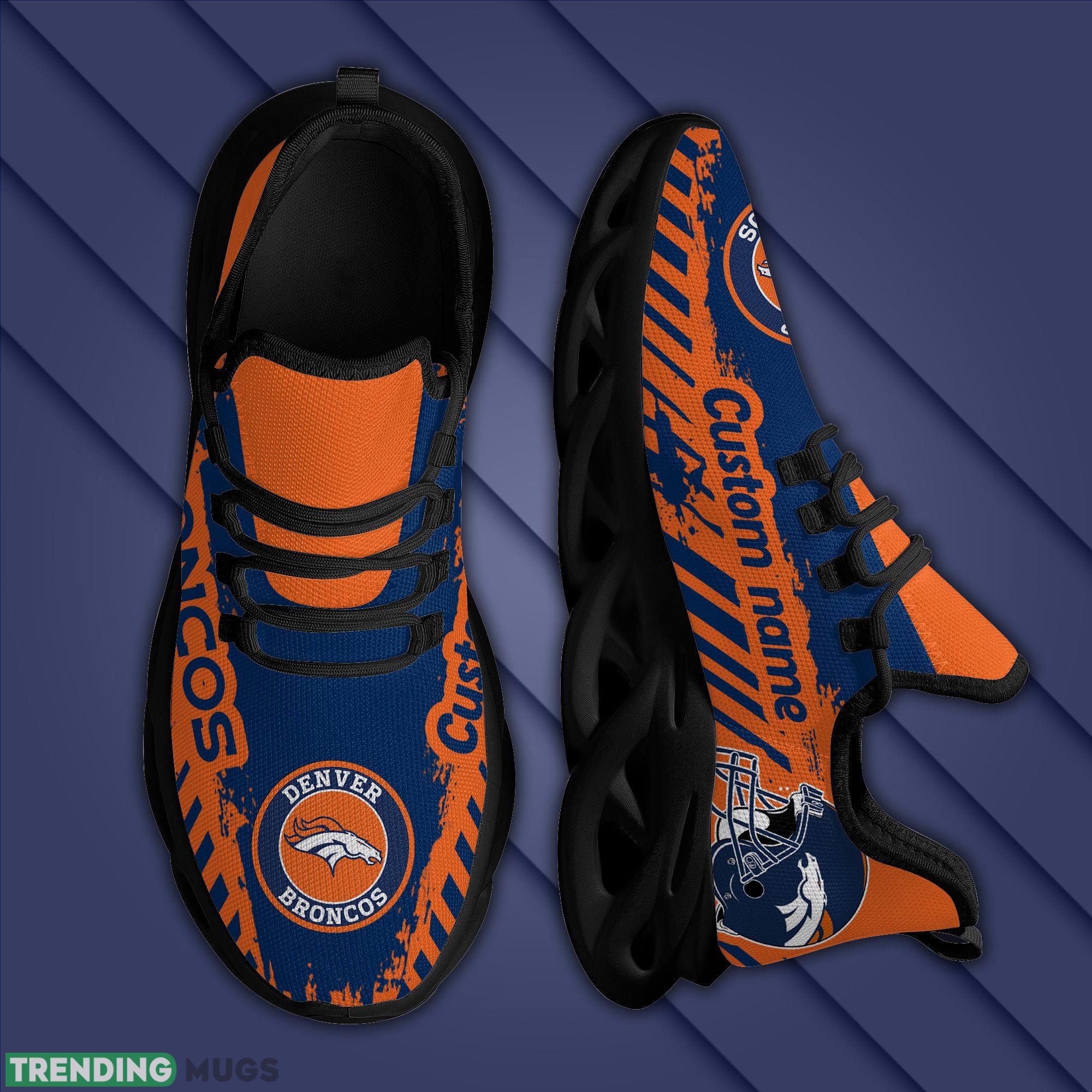 Denver Broncos Americanfootball Team Helmet Custom Name Men And Women Max Soul Sneakers Shoes For Fans Max Soul Denver Broncos Americanfootball Team Helmet Custom Name Men And Women Max Soul Sneakers Shoes For Fans Max Soul