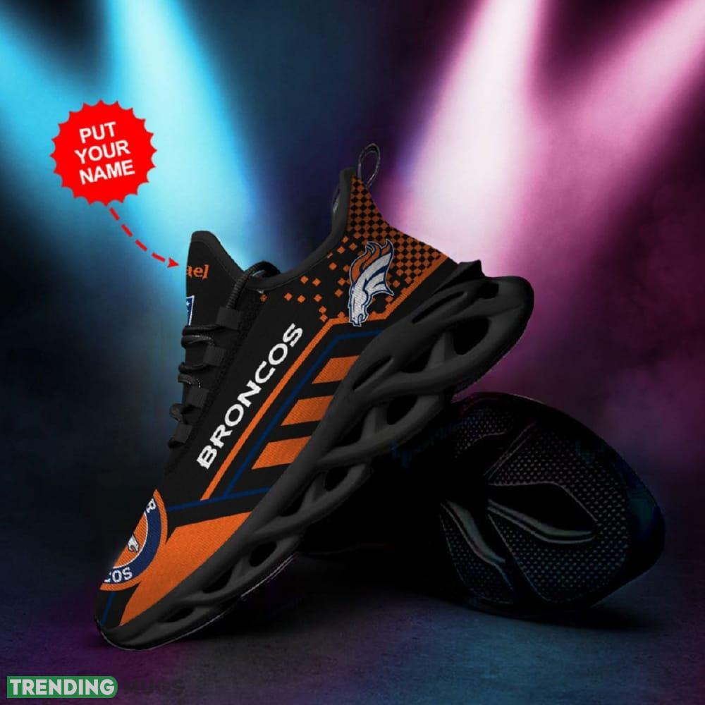 Denver Broncos Custom Name Max Soul Sneaker Shoes For Fan Max Soul Denver Broncos Custom Name Max Soul Sneaker Shoes For Fan Max Soul
