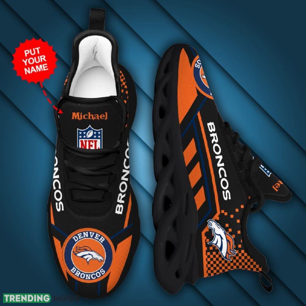Denver Broncos Custom Name Max Soul Sneaker Shoes For Fan Max Soul Denver Broncos Custom Name Max Soul Sneaker Shoes For Fan Max Soul