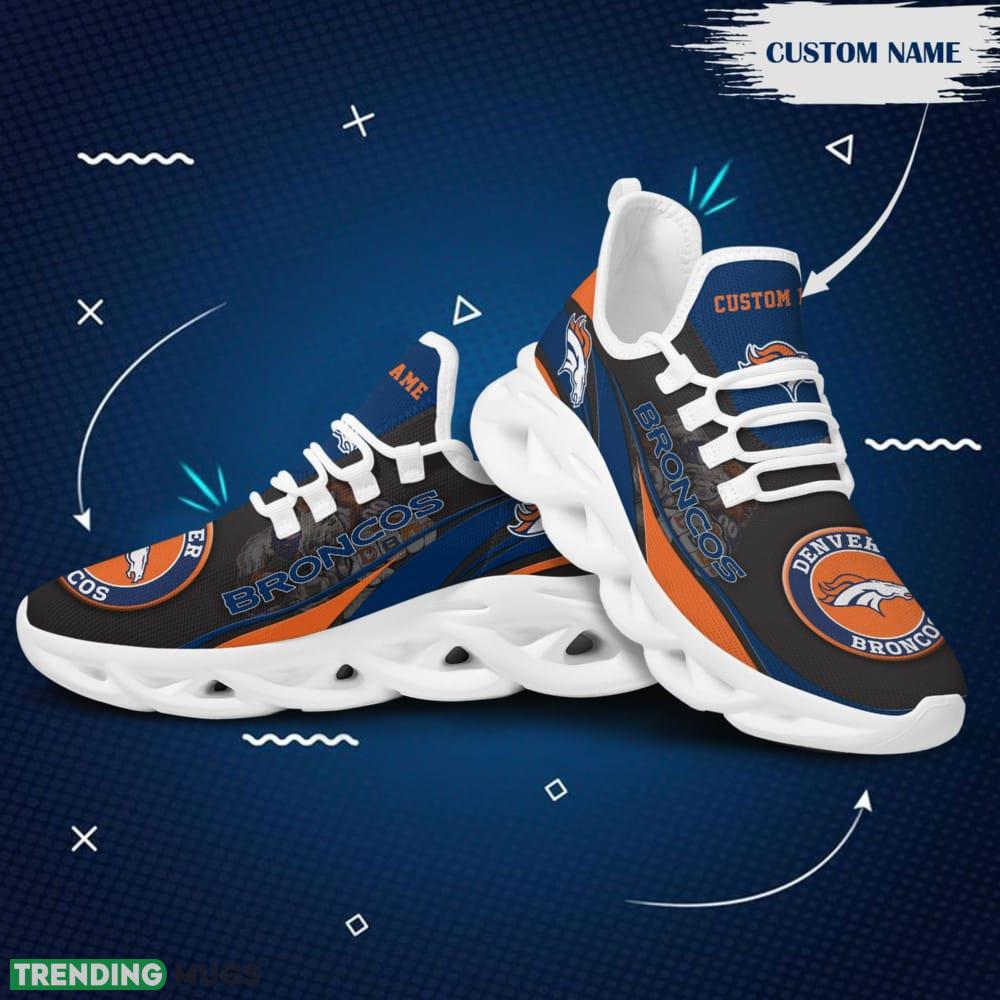 Denver Broncos Mascot Custom Name Max Soul Sneakers For Men Max Soul Denver Broncos Mascot Custom Name Max Soul Sneakers For Men Max Soul