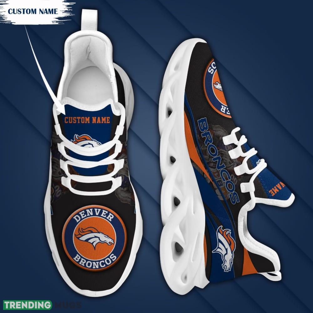 Denver Broncos Mascot Custom Name Max Soul Sneakers For Men Max Soul Denver Broncos Mascot Custom Name Max Soul Sneakers For Men Max Soul