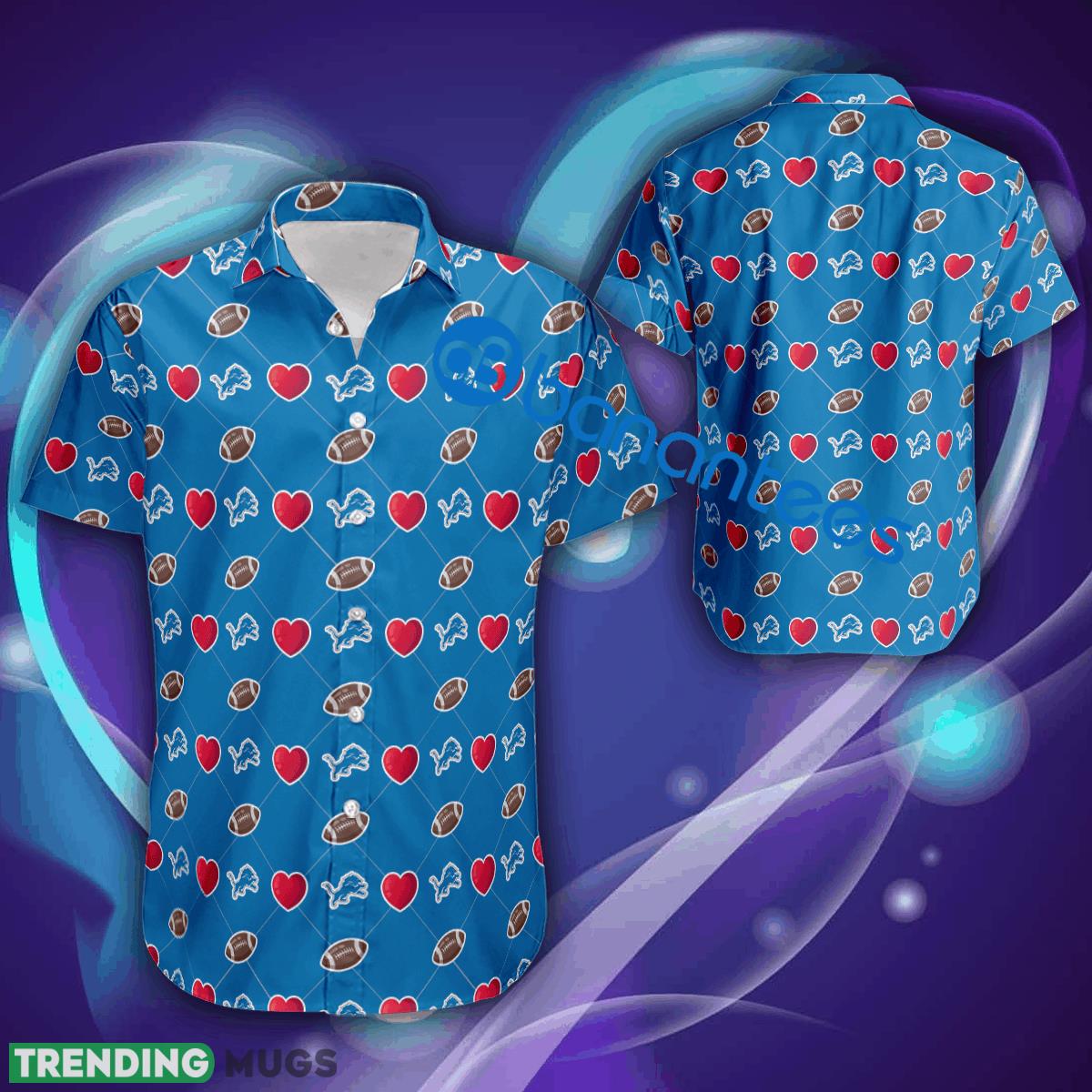 Detroit Lions Logo Heart Pattern 3D Hawaiian Shirt Gift Valentines - Detroit Lions Logo Heart Pattern 3D Hawaiian Shirt Gift Valentines Detroit Lions Logo Heart Pattern 3D Hawaiian Shirt Gift Valentines - Detroit Lions Logo Heart Pattern 3D Hawaiian Shirt Gift Valentines