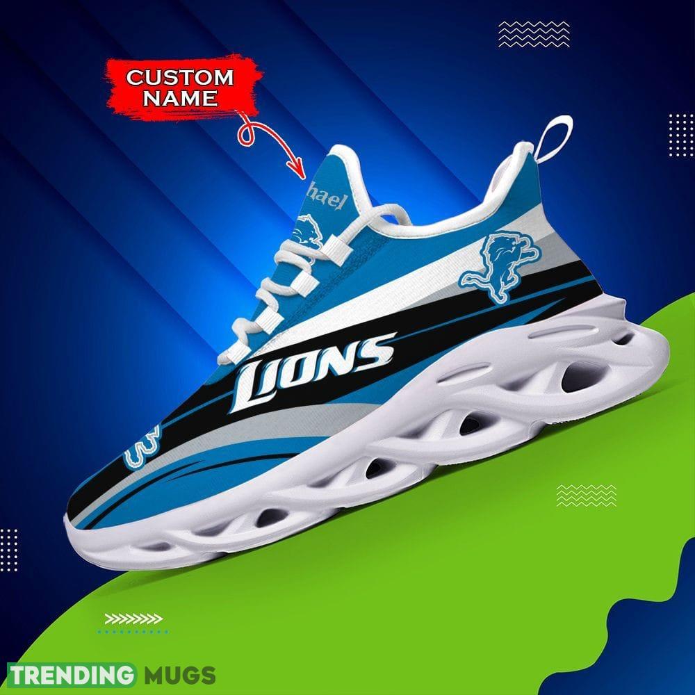 Detroit Lions Palm Custom Name Max Soul Shoes Luxury NFL Clunky For Men Women Gift Max Soul Detroit Lions Palm Custom Name Max Soul Shoes Luxury NFL Clunky For Men Women Gift Max Soul