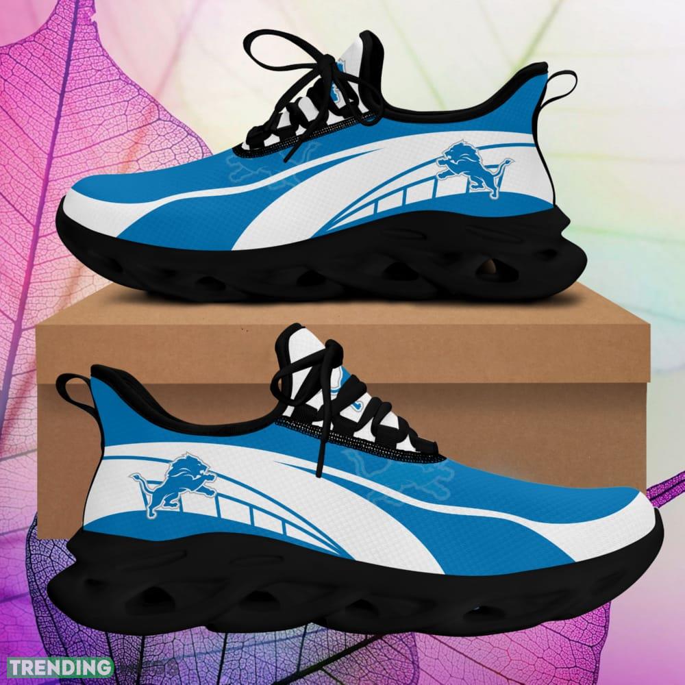Detroit Lions Sneakers Shoes For Fans Gift Men And Women Max Soul Shoes Trending - Detroit Lions Sneakers Shoes_1 Detroit Lions Sneakers Shoes For Fans Gift Men And Women Max Soul Shoes Trending - Detroit Lions Sneakers Shoes_1