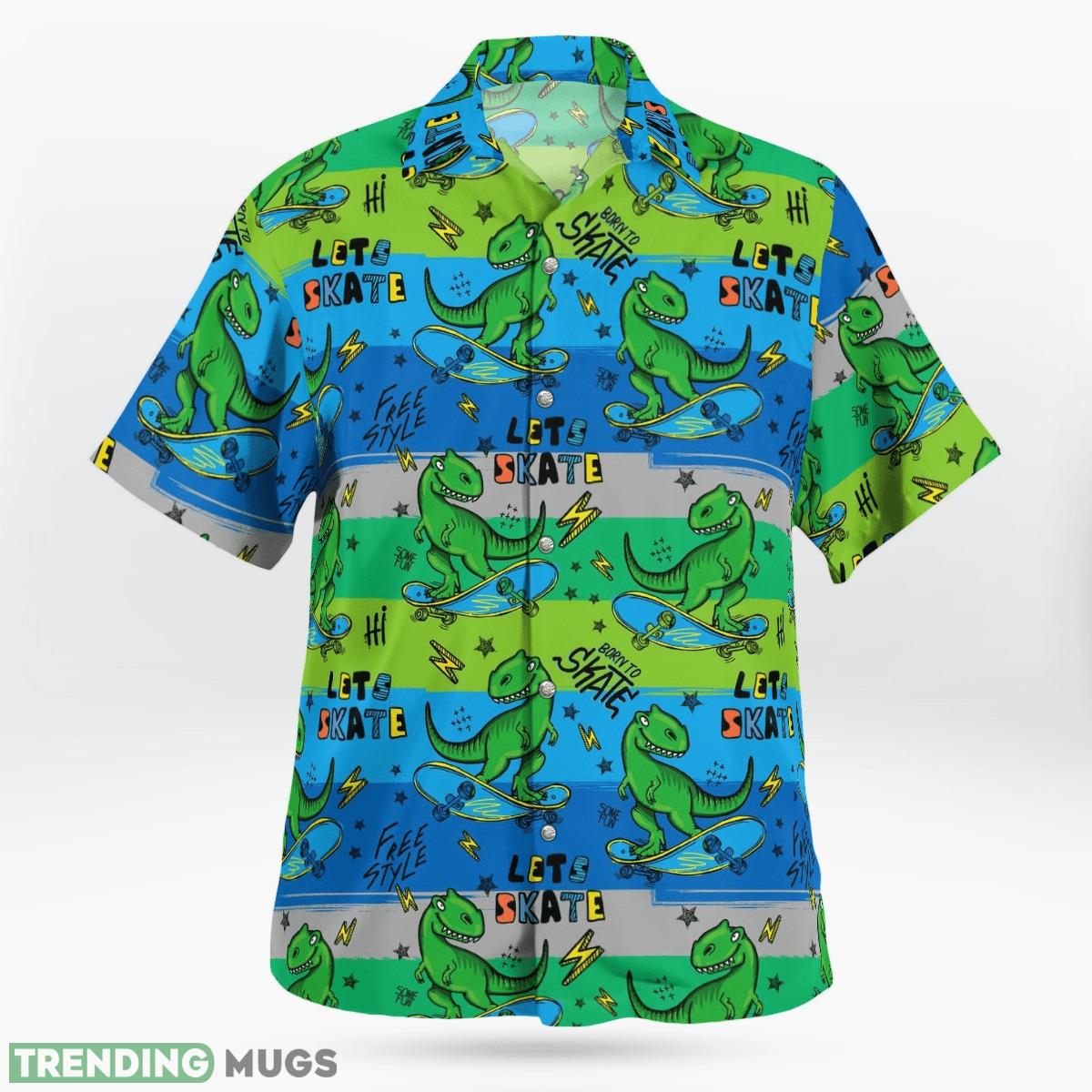 Dinosaur Lets Skate Hawaiian Shirt Short AOP Combo For Men And Women Hawaiian & Short Dinosaur Lets Skate Hawaiian Shirt Short AOP Combo For Men And Women Hawaiian & Short