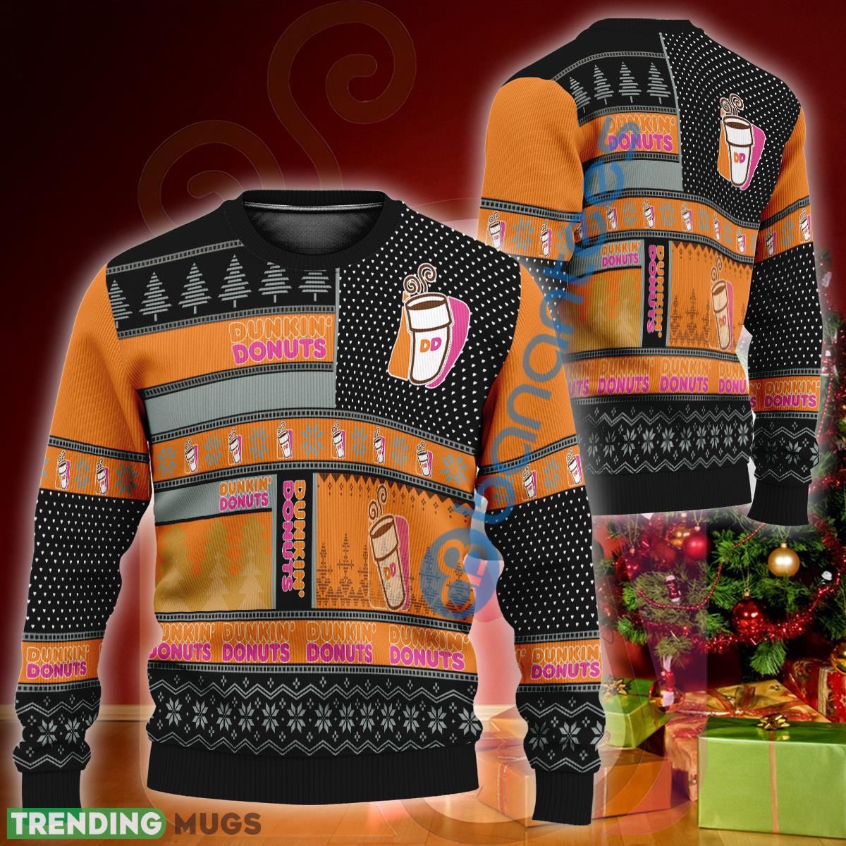 Dunkin’ Donuts Logo Design Ugly Christmas Sweater Holidays Gift - Dunkin’ Donuts Logo Design Ugly Christmas Sweater Holidays Gift Dunkin’ Donuts Logo Design Ugly Christmas Sweater Holidays Gift - Dunkin’ Donuts Logo Design Ugly Christmas Sweater Holidays Gift