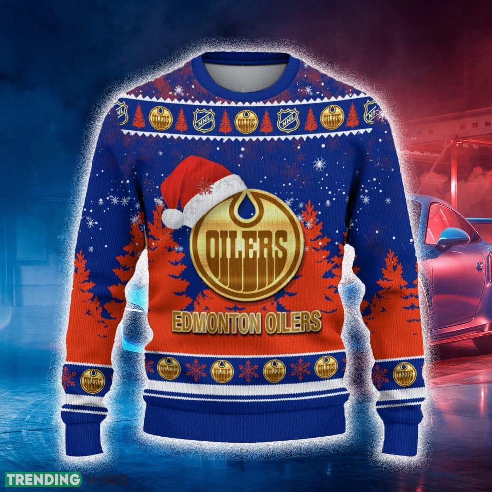 Edmonton Oilers Ugly Christmas Sweater Tree Santa Hat Car For Fans Gift Familys Holidays - Edmonton Oilers Ugly Christmas Sweater_2 Edmonton Oilers Ugly Christmas Sweater Tree Santa Hat Car For Fans Gift Familys Holidays - Edmonton Oilers Ugly Christmas Sweater_2