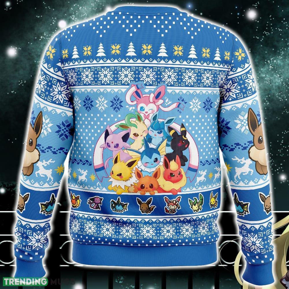 Eeveelution Pokemon Ugly Christmas Sweater Funny Gift Ideas Christmas 3D Sweater Eeveelution Pokemon Ugly Christmas Sweater Funny Gift Ideas Christmas 3D Sweater