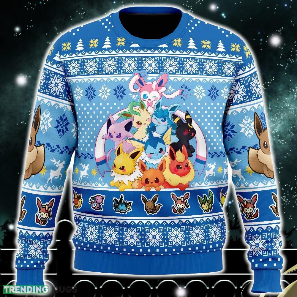 Eeveelution Pokemon Ugly Christmas Sweater Funny Gift Ideas Christmas - Eeveelution Pokemon Ugly Christmas Sweater_1