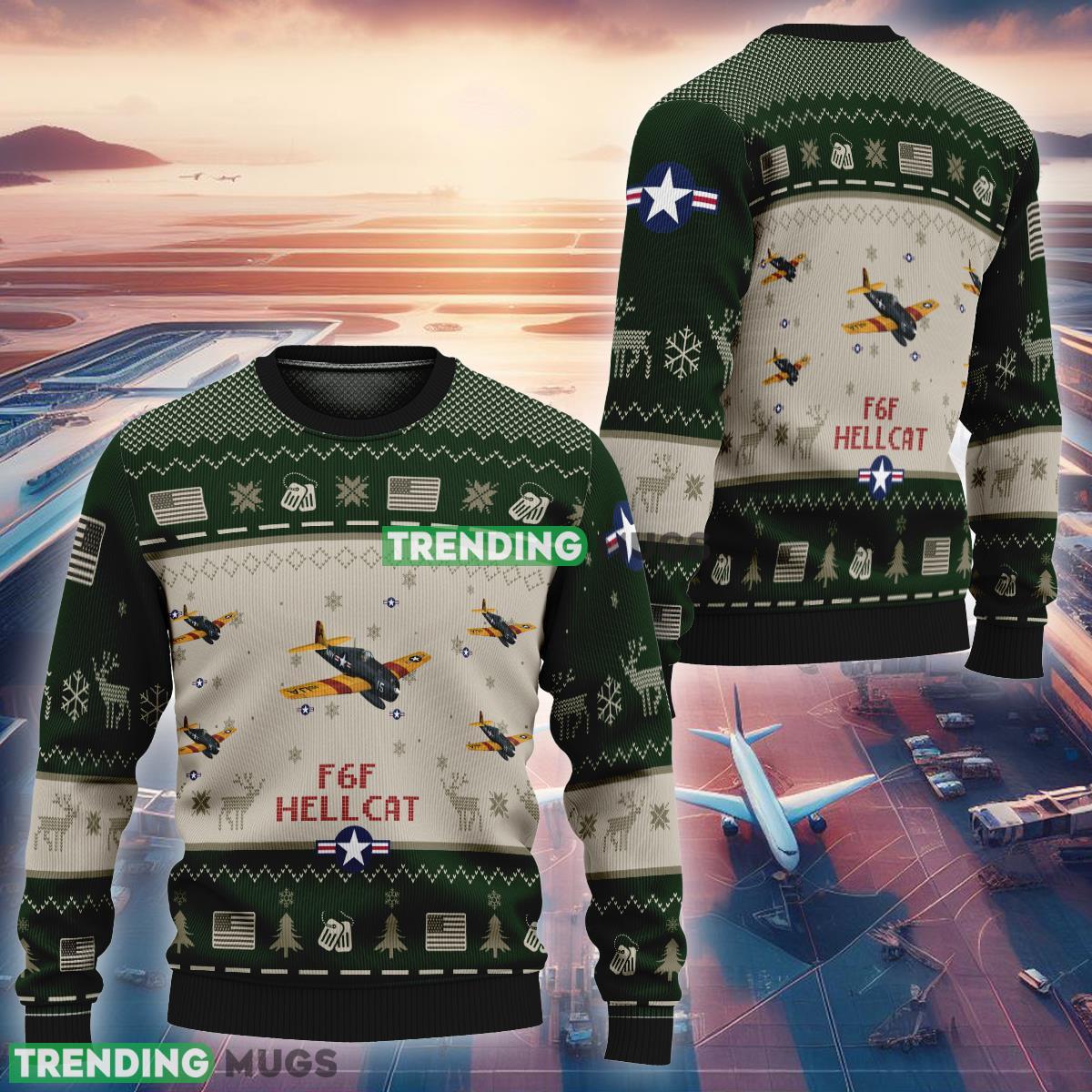 F6F Hellcat Aircraft F6F Ugly Christmas Green Sweater For Air Force - F6F Hellcat Aircraft F6F Ugly Christmas Green Sweater For Air Force F6F Hellcat Aircraft F6F Ugly Christmas Green Sweater For Air Force - F6F Hellcat Aircraft F6F Ugly Christmas Green Sweater For Air Force