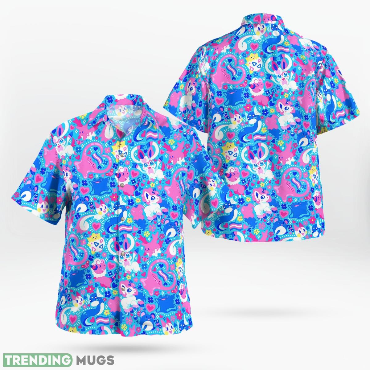 Fairy System Pokemon Hawaiian Shirt And Short Combo Gift For Fans - Fairy System Pokemon Hawaiian Shirt_1 Fairy System Pokemon Hawaiian Shirt And Short Combo Gift For Fans - Fairy System Pokemon Hawaiian Shirt_1
