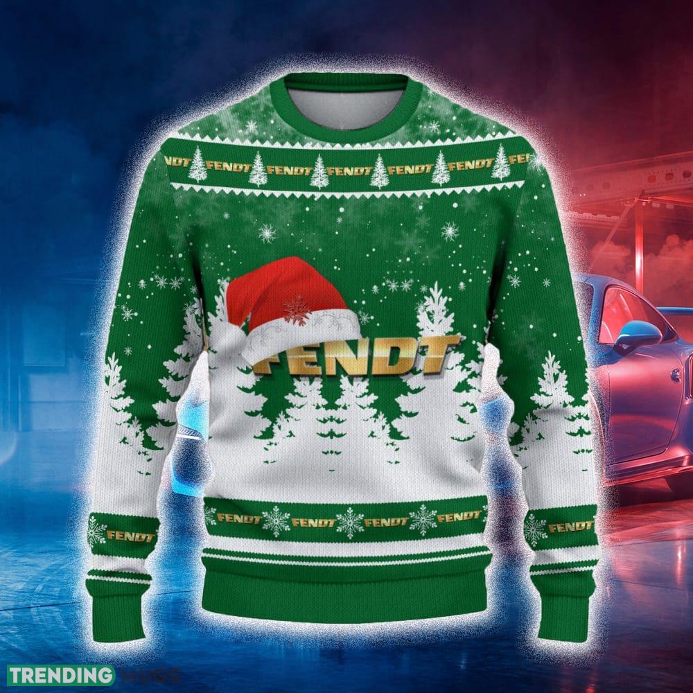 Fendt Ugly Christmas Sweater Tree Santa Hat Car For Fans Gift Familys Holidays - Fendt Ugly Christmas Sweater_2