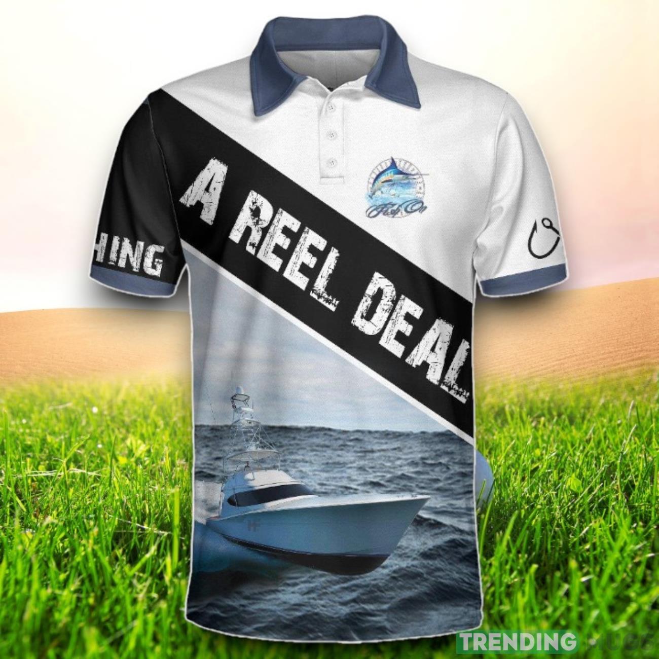Fishing Is A Reel Deal It’s A Marlin Thing Short Sleeve Polo Shirt Polo Shirts Product Photo 1 Fishing Is A Reel Deal It’s A Marlin Thing Short Sleeve Polo Shirt Polo Shirts Product Photo 1